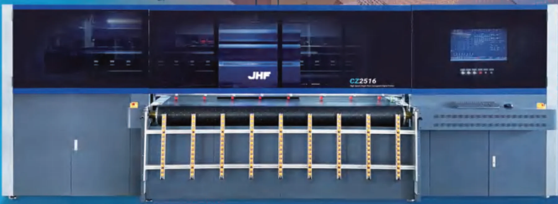JHF CZ2516 oluklu mukavva baskı makinesi